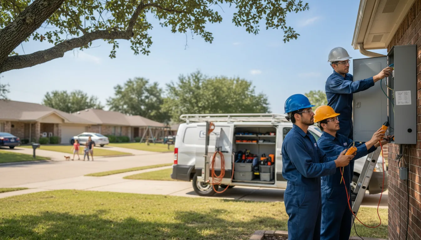 Certified electrician providing emergency electrical services in Pride, LA